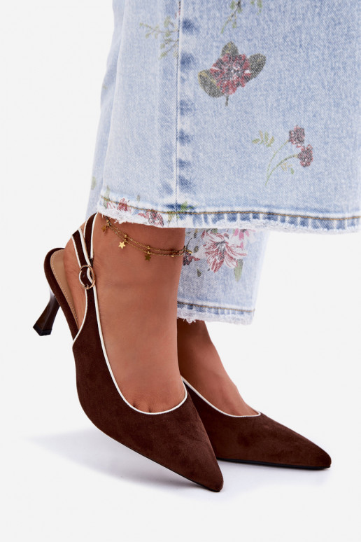 Dámske sandále s tenkými podpätkamiLamóInką CzekoladoIne Relmira