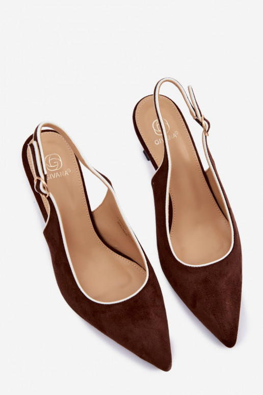 Dámske sandále s tenkými podpätkamiLamóInką CzekoladoIne Relmira