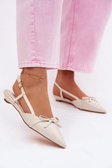 Dámske sandáleImitacji Skóry Zapnuté nízkom opätku slonovina Jelmera