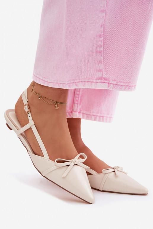 Dámske sandáleImitacji Skóry Zapnuté nízkom opätku slonovina Jelmera