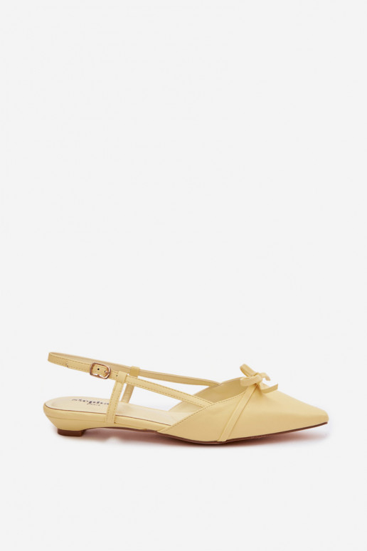 Dámske sandáleImitacji Skóry Zapnuté nízkom opätku žltá Jelmera