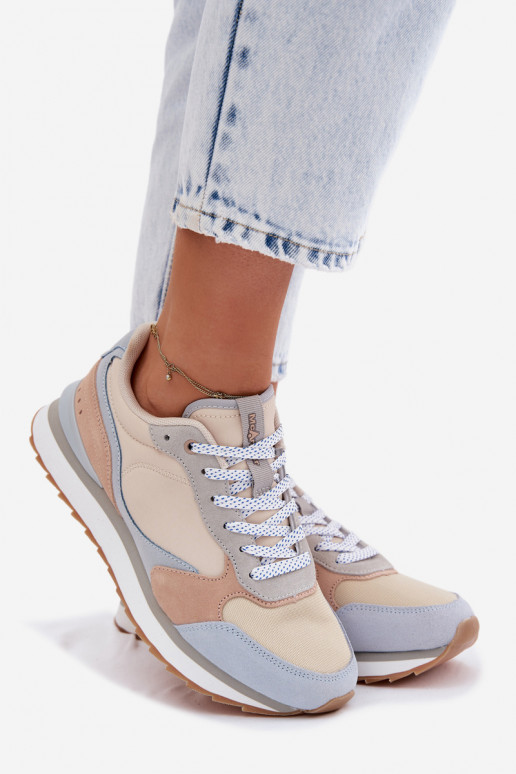 zo semišu Tenisky model obuvi Dámske McArthur MA2512IN Modrá