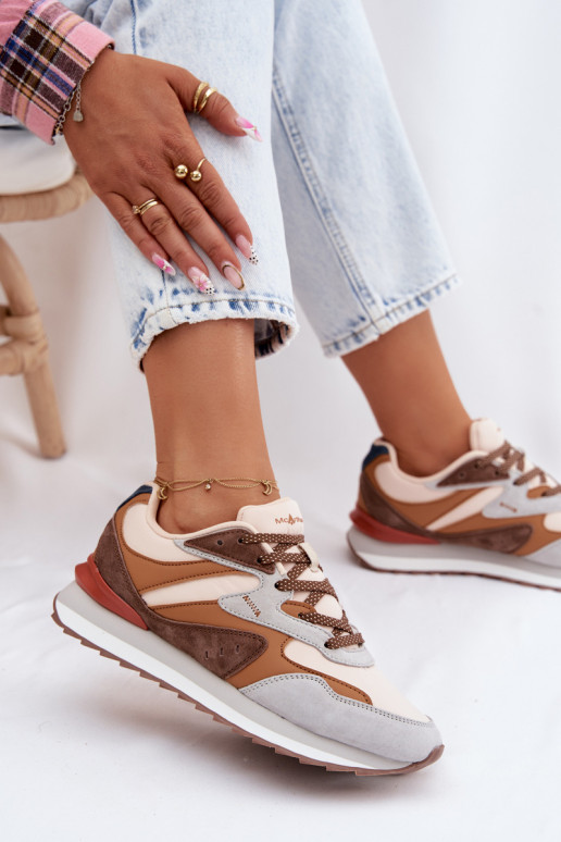 Tenisky model obuvi Dámske zo semišu McArthur MA253IN Hnedá farba