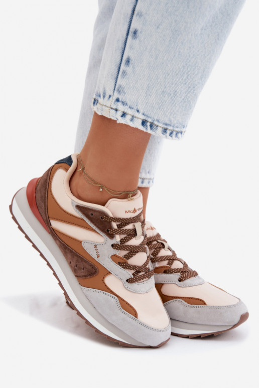 Tenisky model obuvi Dámske zo semišu McArthur MA253IN Hnedá farba