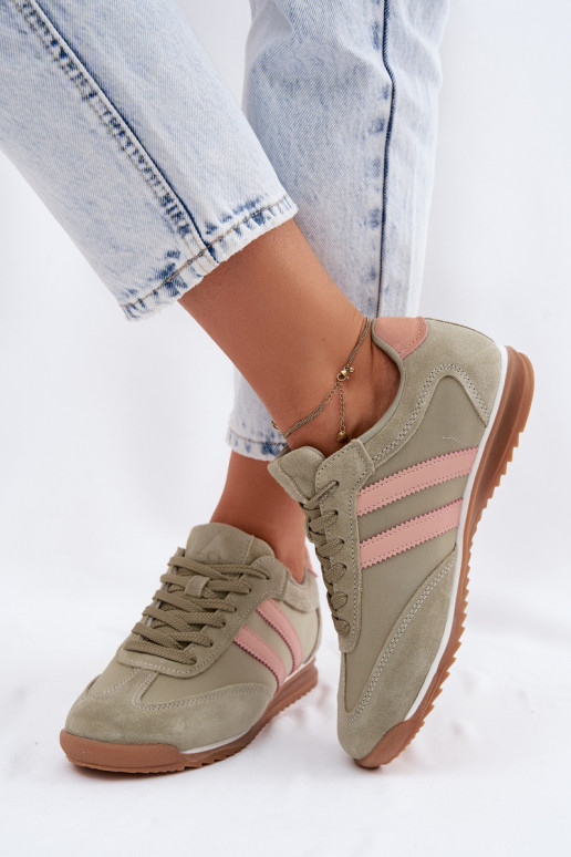 zo semišu Tenisky model obuvi tenisky Dámske McArthur MA258IN zelená farba