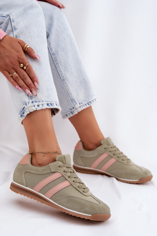 zo semišu Tenisky model obuvi tenisky Dámske McArthur MA258IN zelená farba