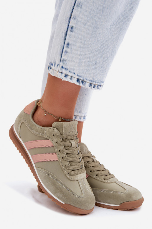 zo semišu Tenisky model obuvi tenisky Dámske McArthur MA258IN zelená farba