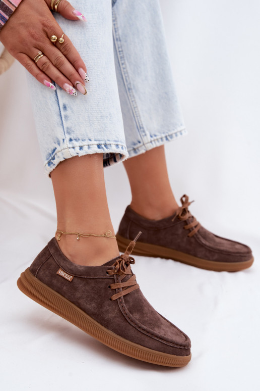 topánkyZapnutéturalnego zo semišuu Vinceza 95391 Hnedá farba