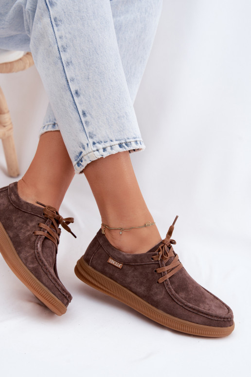 topánkyZapnutéturalnego zo semišuu Vinceza 95391 Hnedá farba