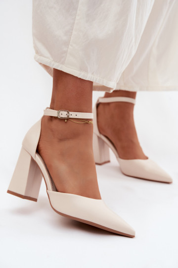 Topánky s podpätkamiImitacji Skóry slonovina Selvra