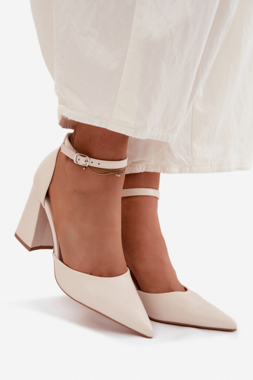 Topánky s podpätkamiImitacji Skóry slonovina Selvra