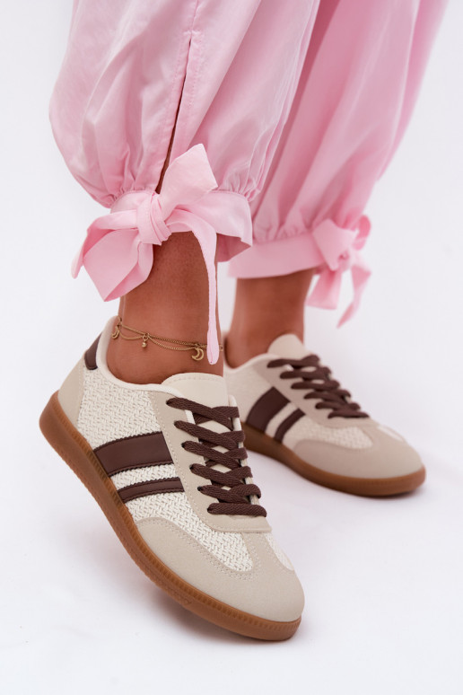 Tenisky model obuvi Dámske S vrkočom Hnedá farba Selvelin