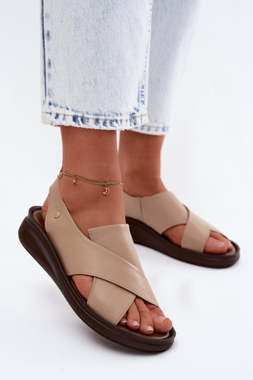 Zazoo 40392 Dámske sandále Dámske farba cappuccino