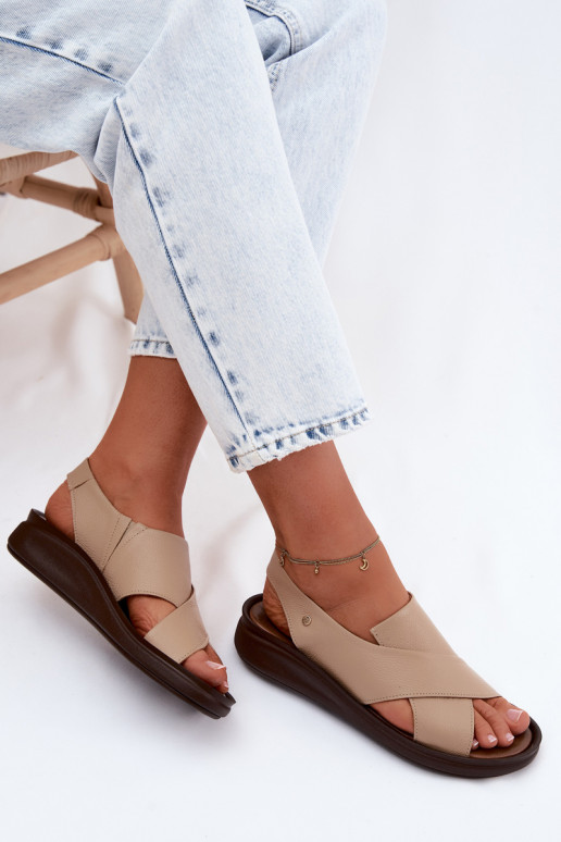 Zazoo 40392 Dámske sandále Dámske farba cappuccino