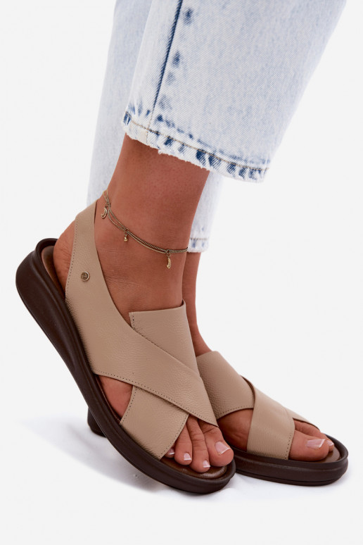 Zazoo 40392 Dámske sandále Dámske farba cappuccino
