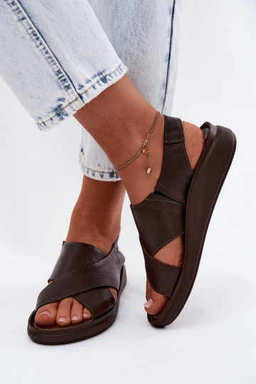 Zazoo 40392 Dámske sandále Dámske CzekoladoIne 2