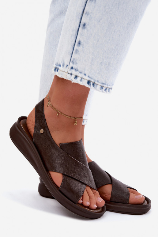 Zazoo 40392 Dámske sandále Dámske CzekoladoIne