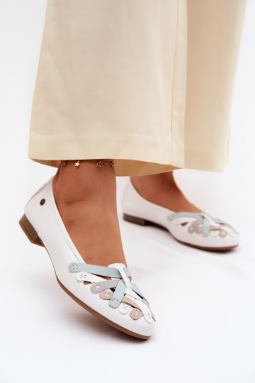 Balerínky Máciejka P7542-11 biela farba 2