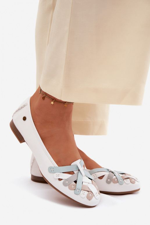 Balerínky Máciejka P7542-11 biela farba