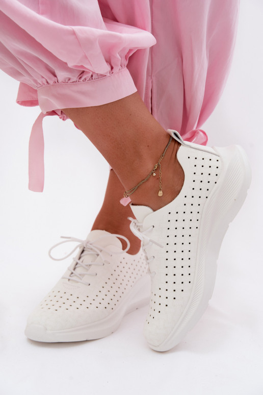 Prelamované topánky Športový štýl Tenisky model obuvi Dámske biela farba Heressa