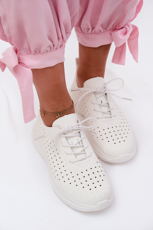 Prelamované topánky Športový štýl Tenisky model obuvi Dámske biela farba Heressa