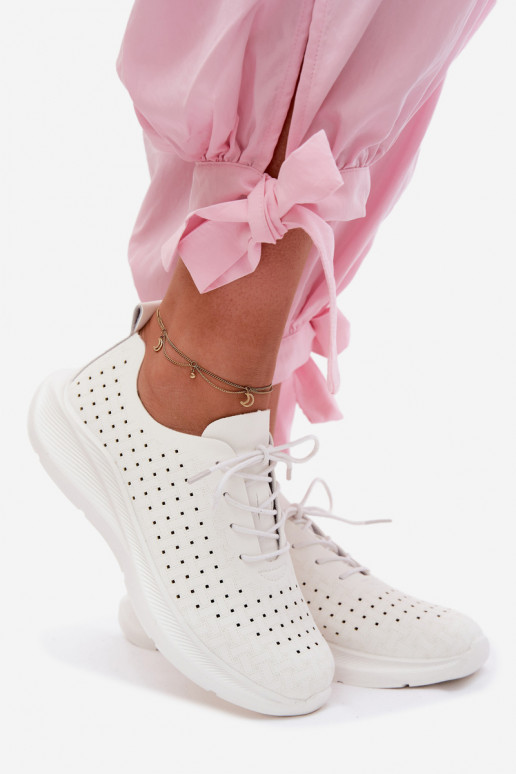 Prelamované topánky Športový štýl Tenisky model obuvi Dámske biela farba Heressa