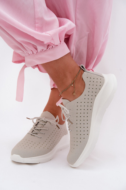 Prelamované topánky Športový štýl Tenisky model obuvi Dámske sivá Heressa