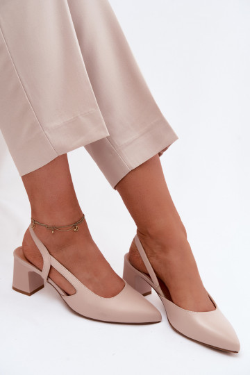 Dámske sandále s podpätkami Sergio Leone SK472 KremoIny Ružová