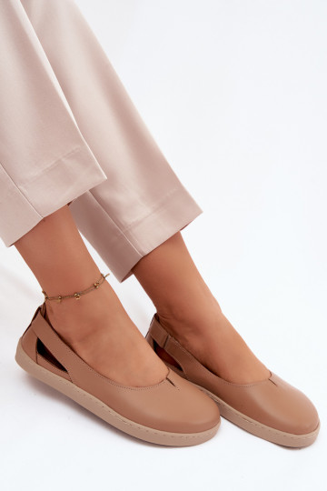 Balerínky Barefoot Zazoo 10217 farba cappuccino