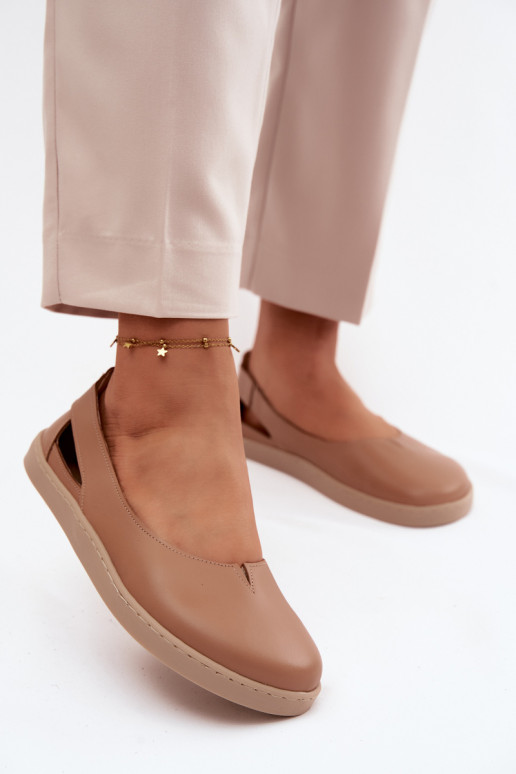 Balerínky Barefoot Zazoo 10217 farba cappuccino