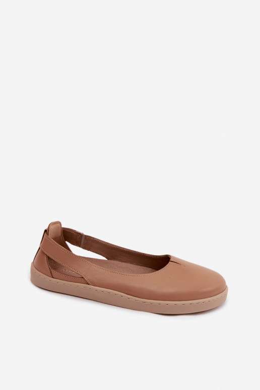 Barefoot baleríny Zazoo 10217 v kapučínovej farbe