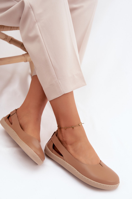 Balerínky Barefoot Zazoo 10217 farba cappuccino