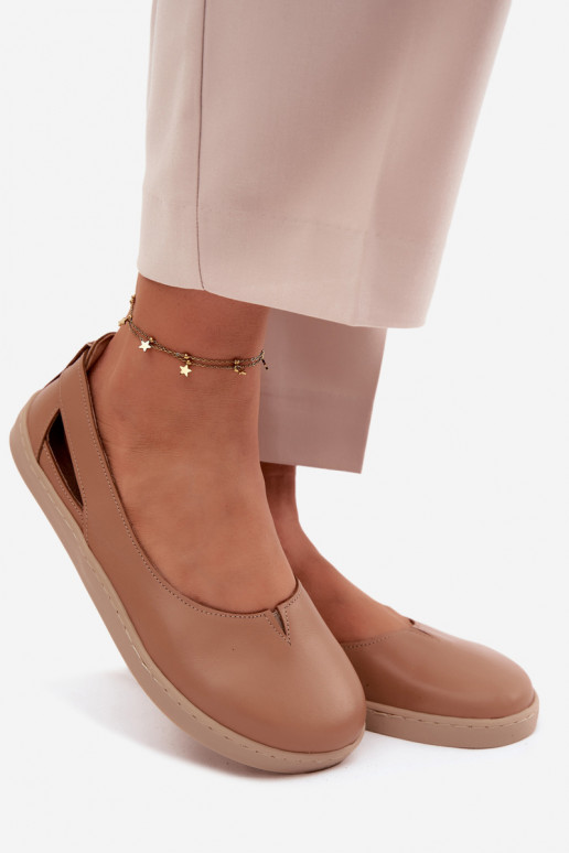 Balerínky Barefoot Zazoo 10217 farba cappuccino