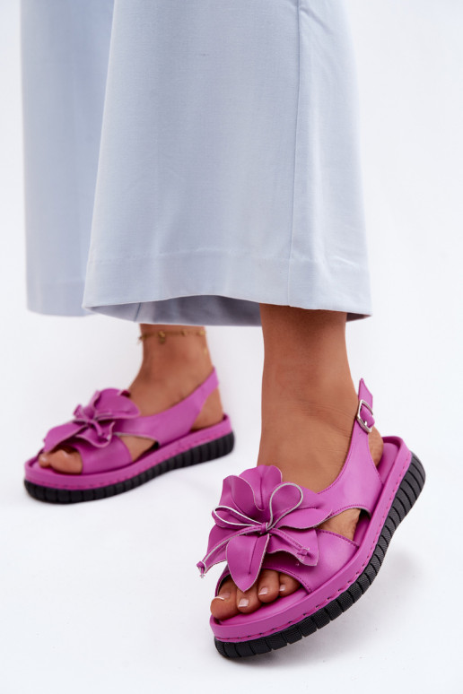 Dámske sandále Dámske S Ornatem s kvetmiem Vinceza 66917 Ružová