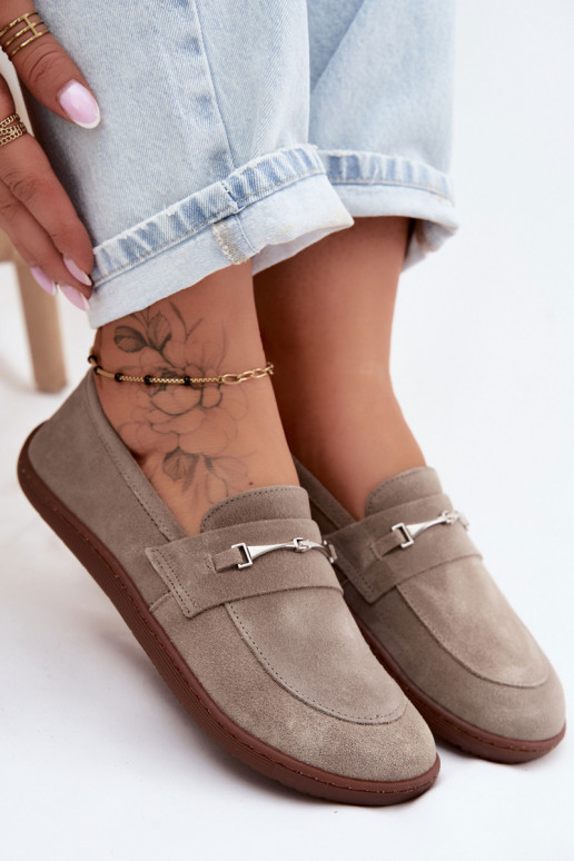 Kapučínové zamatové mokasíny Barefoot Zazoo 322