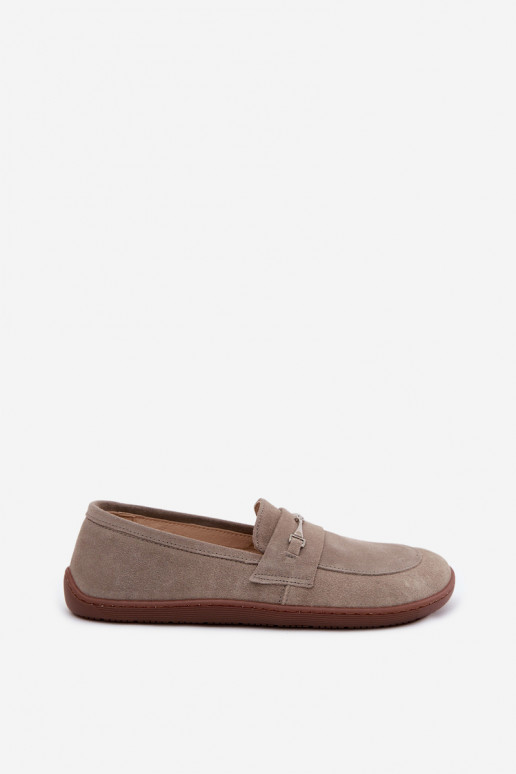Kapučínové zamatové mokasíny Barefoot Zazoo 322
