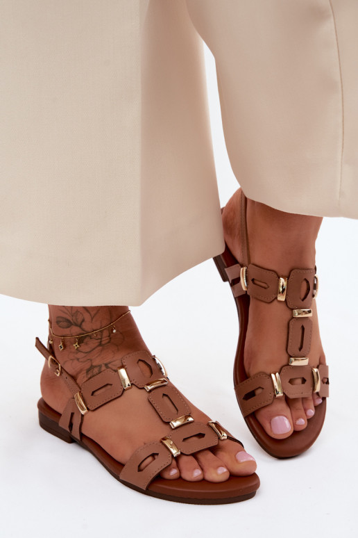 Sandále pre ženy S.Barski PL61-0903 Hnedá farba