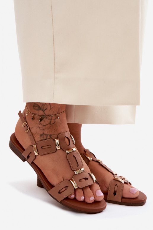 Sandále pre ženy S.Barski PL61-0903 Hnedá farba