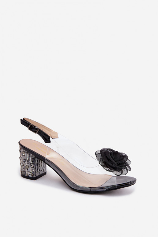 sandále Perregimi s podpätkami so svietiacimi otvormi SiateczkoIna Ružováa D&A MR61-9011 čierna