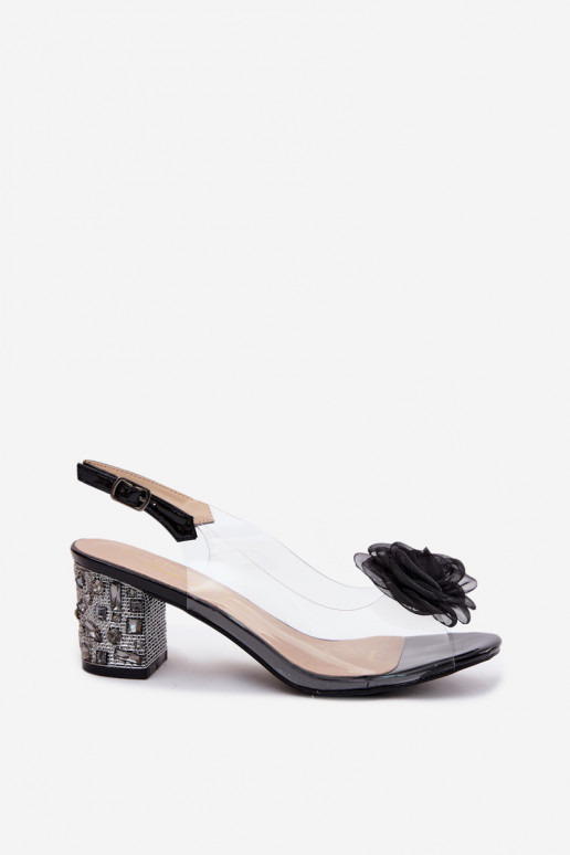 sandále Perregimi s podpätkami so svietiacimi otvormi SiateczkoIna Ružováa D&A MR61-9011 čierna