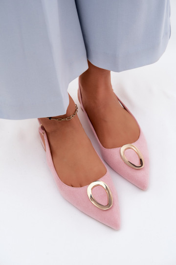 Dámske sandále so širokými podpätkami s ozdobami Ružová Sparkle 2