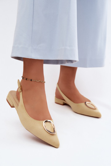 Dámske sandále so širokými podpätkami s ozdobami žltá Sparkle