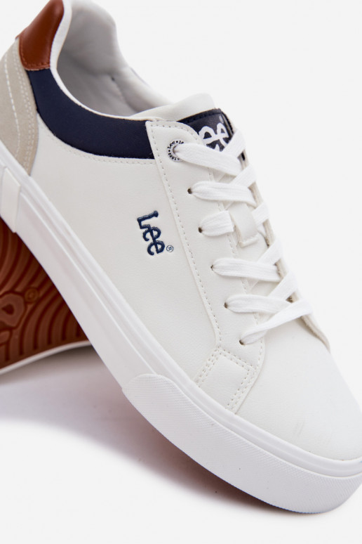 Pánske topánky na voľný čas LEE BRIXTON MEN LOIN 50261024.1FG biela farba