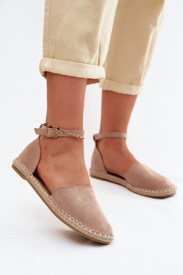 EspadrilkyImitacji zo semišuu Vinceza 23-34594 béžová 2