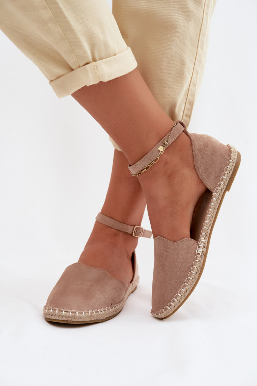 EspadrilkyImitacji zo semišuu Vinceza 23-34594 béžová