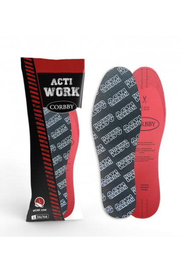 CORBBY ACTI INSOLE vložky s aktivovaným uhlím 36-46