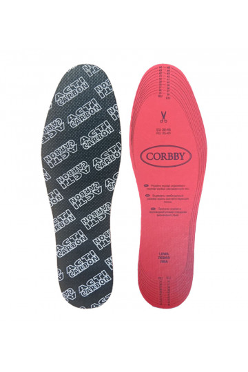 CORBBY ACTI INSOLE vložky s aktivovaným uhlím 36-46 2