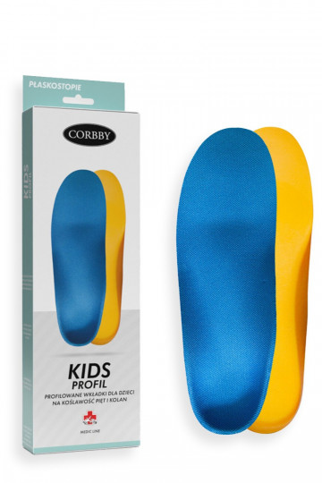 CORBBY KIDS PROFIL profilované vložky pre deti s korekciou päty a kolena