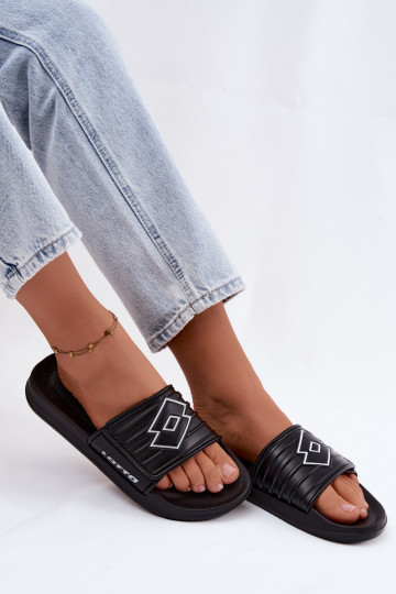 Čierne unisex šľapky LOTTO FLYDE 2400940U-1110