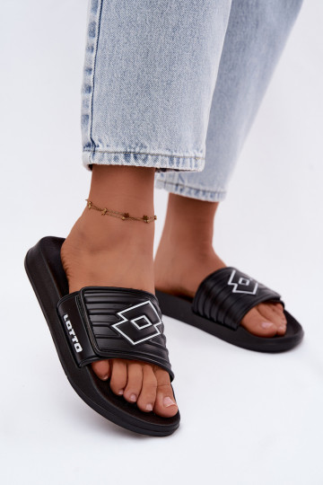 Čierne unisex šľapky LOTTO FLYDE 2400940U-1110 2